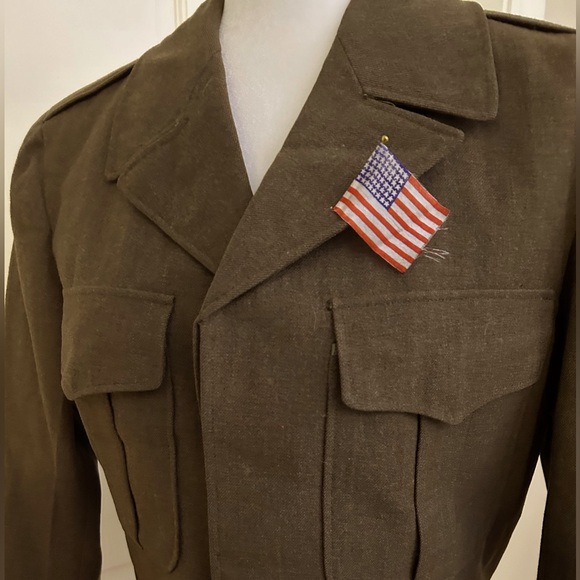 Vintage 1950’s Military Men’s Wool Jacket - Picture 1 of 15